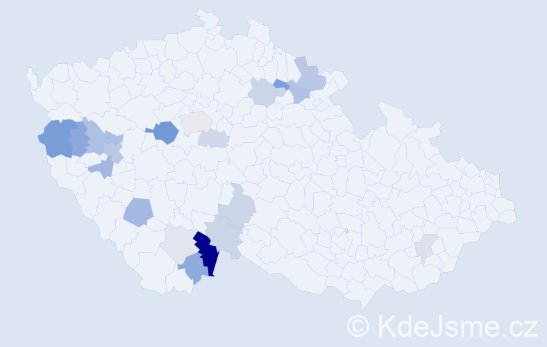 Příjmení: 'Schicker', počet výskytů 39 v celé ČR