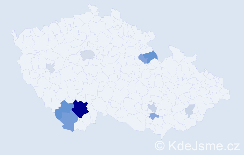 Příjmení: 'Ferebauer', počet výskytů 36 v celé ČR