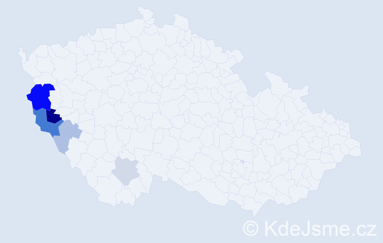 Příjmení: 'Papajlová', počet výskytů 11 v celé ČR