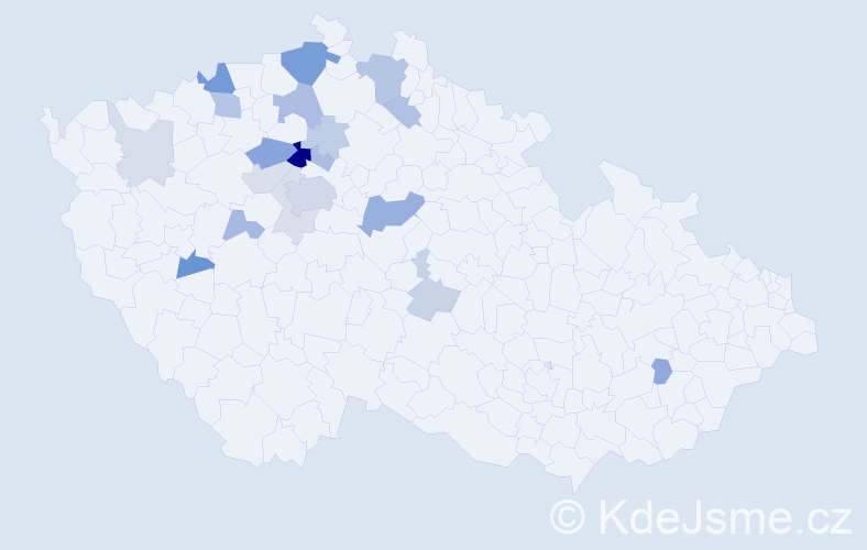 Příjmení: 'Strunecká', počet výskytů 47 v celé ČR