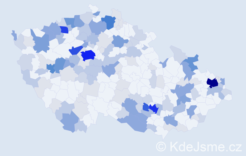 Příjmení: 'Hudecová', počet výskytů 467 v celé ČR