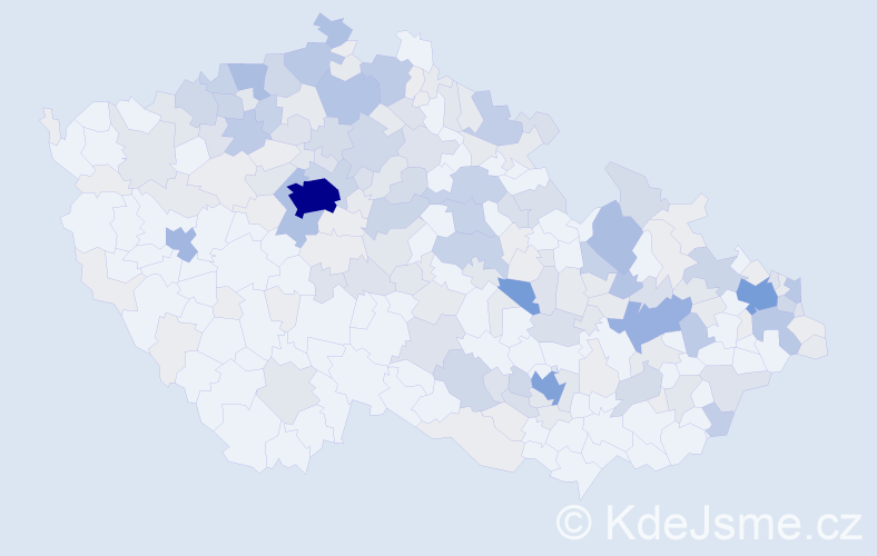 Příjmení: 'Dittrichová', počet výskytů 759 v celé ČR