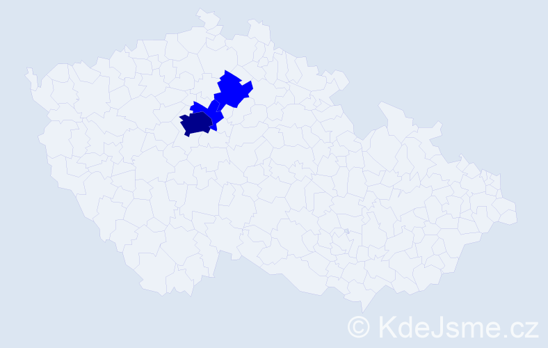 Příjmení: 'Waszmuth', počet výskytů 4 v celé ČR