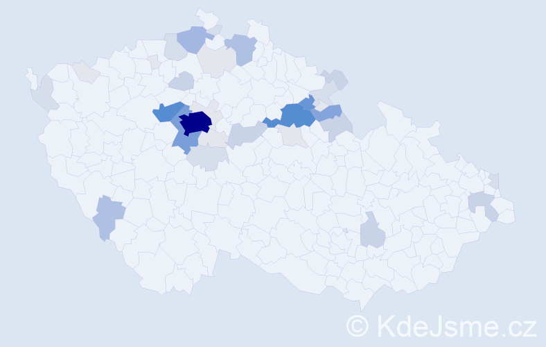 Příjmení: 'Panenka', počet výskytů 159 v celé ČR