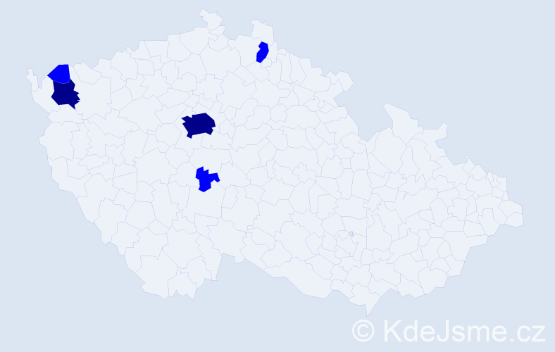 Příjmení: 'Rungeová', počet výskytů 7 v celé ČR