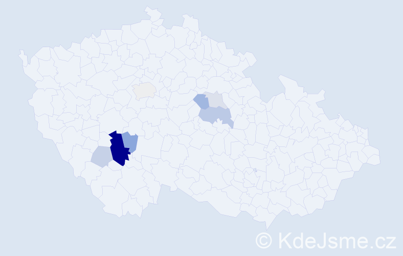 Příjmení: 'Arnicanová', počet výskytů 20 v celé ČR