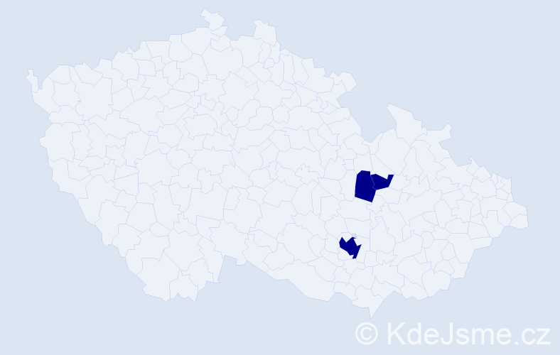 Příjmení: 'Keslar', počet výskytů 3 v celé ČR