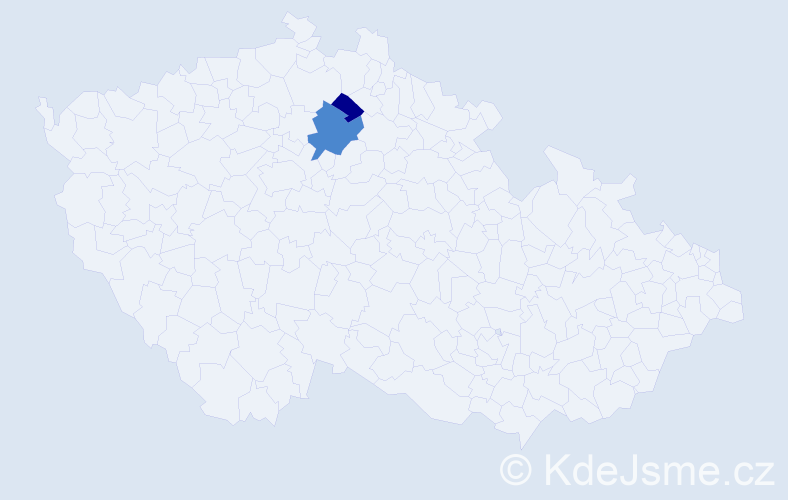 Příjmení: 'Pomm', počet výskytů 4 v celé ČR