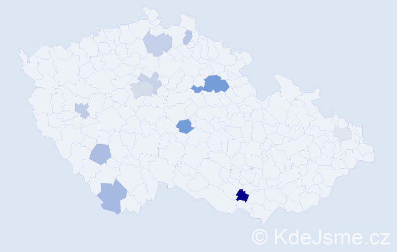 Příjmení: 'Maksymyuk', počet výskytů 22 v celé ČR