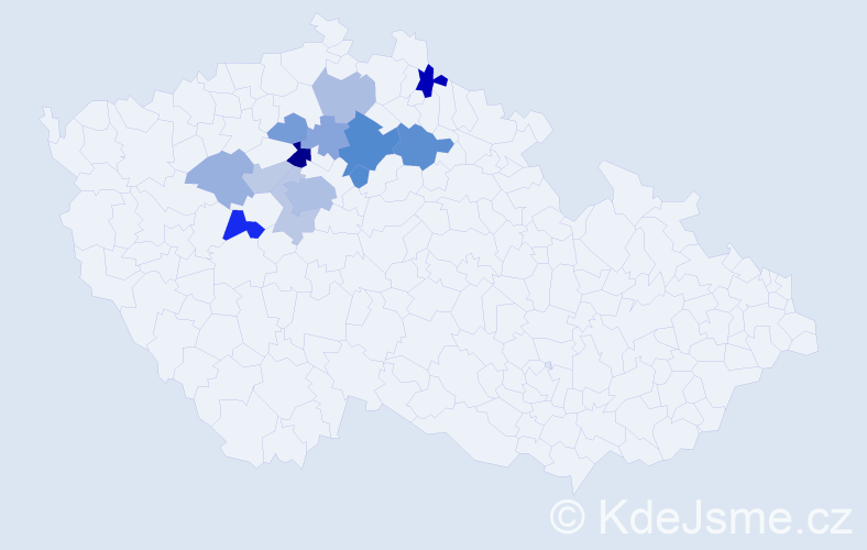 Příjmení: 'Štylerová', počet výskytů 29 v celé ČR