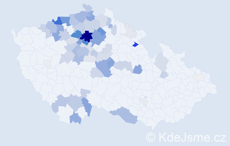 Příjmení: 'Ramešová', počet výskytů 251 v celé ČR