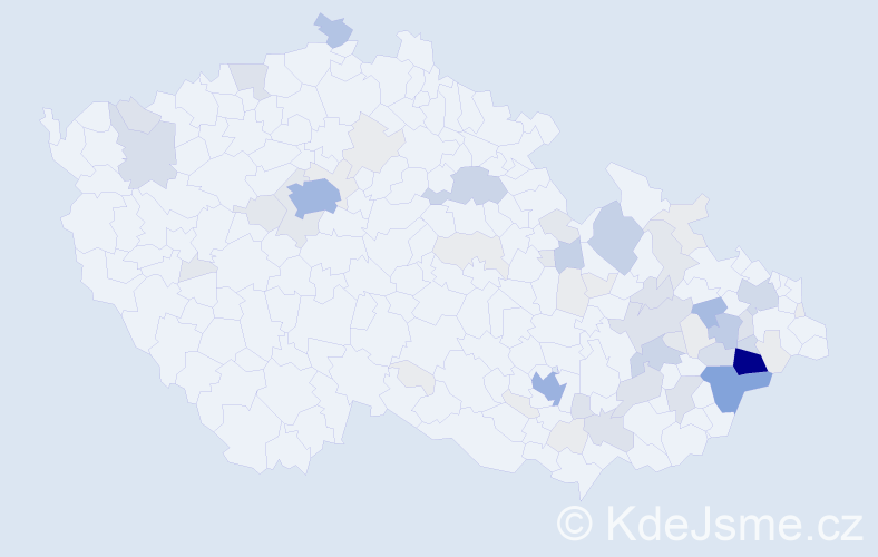 Příjmení: 'Jurajda', počet výskytů 255 v celé ČR