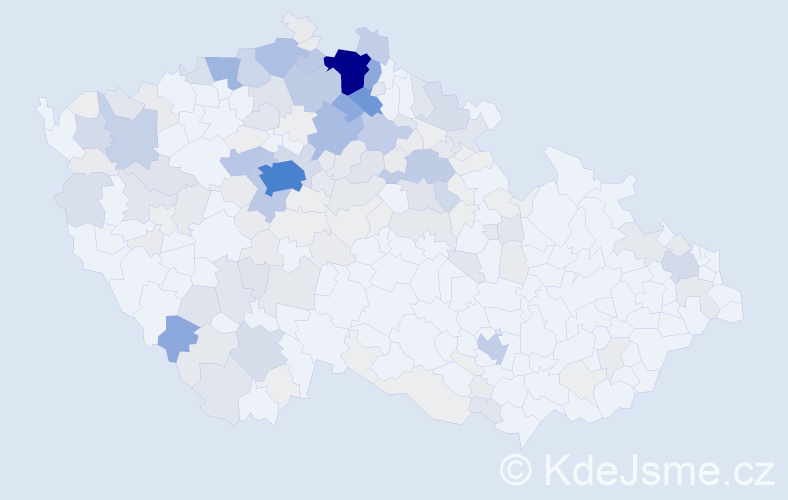Příjmení: 'Košková', počet výskytů 762 v celé ČR