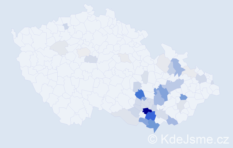 Příjmení: 'Samson', počet výskytů 143 v celé ČR