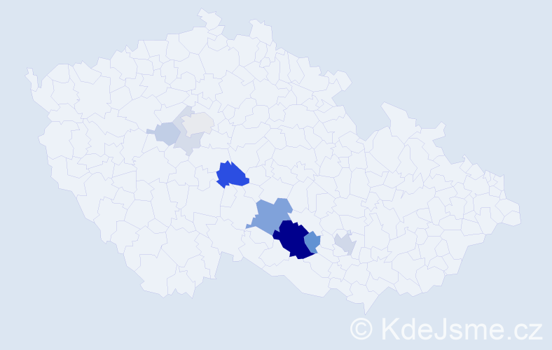 Příjmení: 'Saturková', počet výskytů 28 v celé ČR
