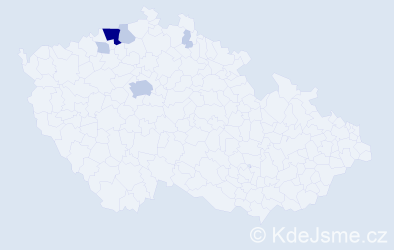 Příjmení: 'Bittersmann', počet výskytů 15 v celé ČR