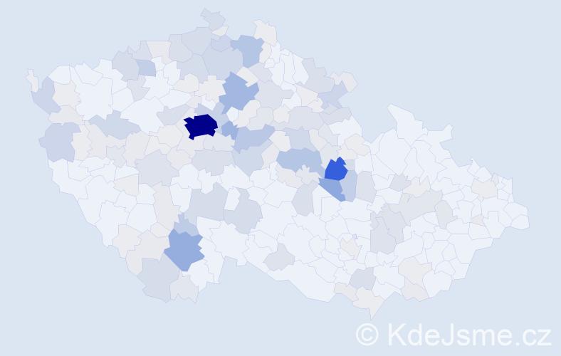 Příjmení: 'Vomáčka', počet výskytů 608 v celé ČR