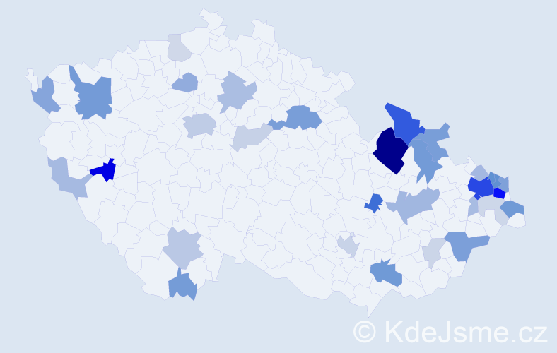 Příjmení: 'Slíž', počet výskytů 112 v celé ČR