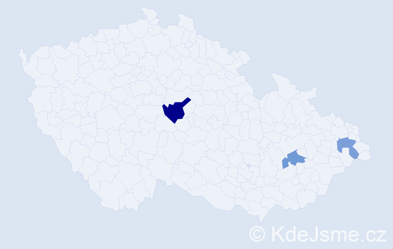 Příjmení: 'Gerezdes', počet výskytů 4 v celé ČR