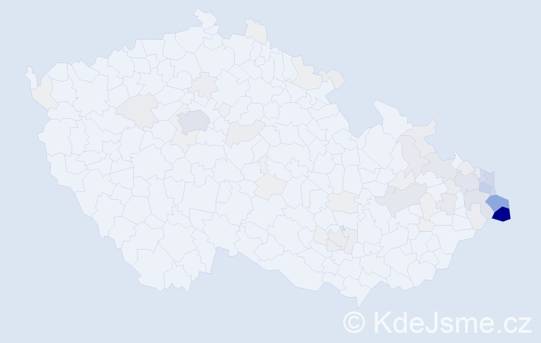 Příjmení: 'Szotkowski', počet výskytů 411 v celé ČR