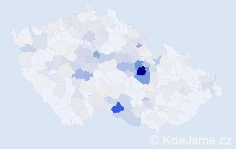 Příjmení: 'Šplíchal', počet výskytů 916 v celé ČR