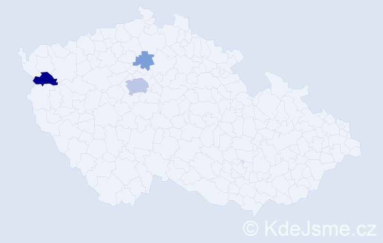 Příjmení: 'Vlásenková', počet výskytů 9 v celé ČR