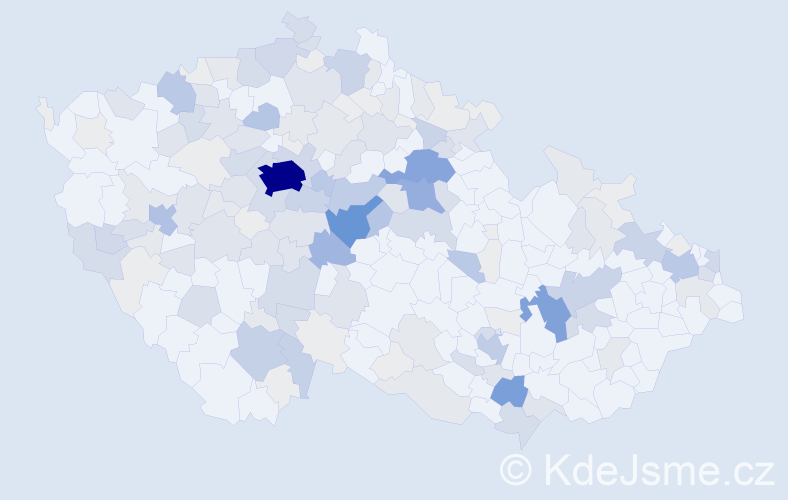 Příjmení: 'Petrásek', počet výskytů 600 v celé ČR