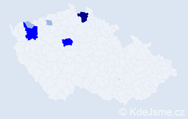 Příjmení: 'Machián', počet výskytů 12 v celé ČR