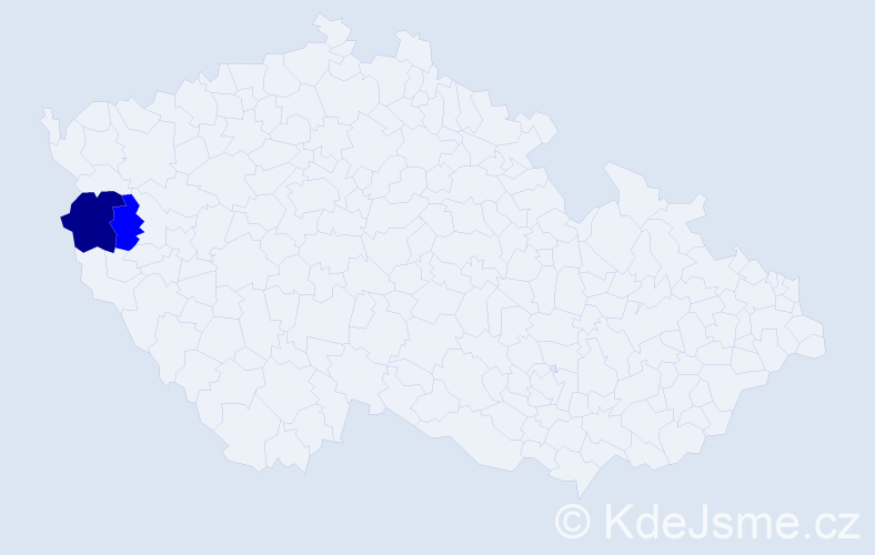 Příjmení: 'Vithausová', počet výskytů 10 v celé ČR