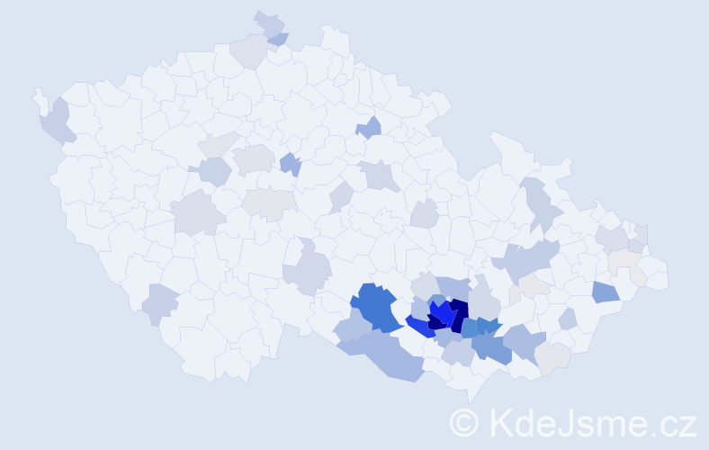 Příjmení: 'Blatná', počet výskytů 313 v celé ČR