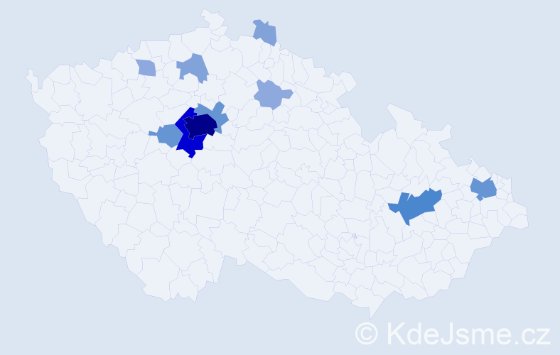 Příjmení: 'Rajmonová', počet výskytů 34 v celé ČR