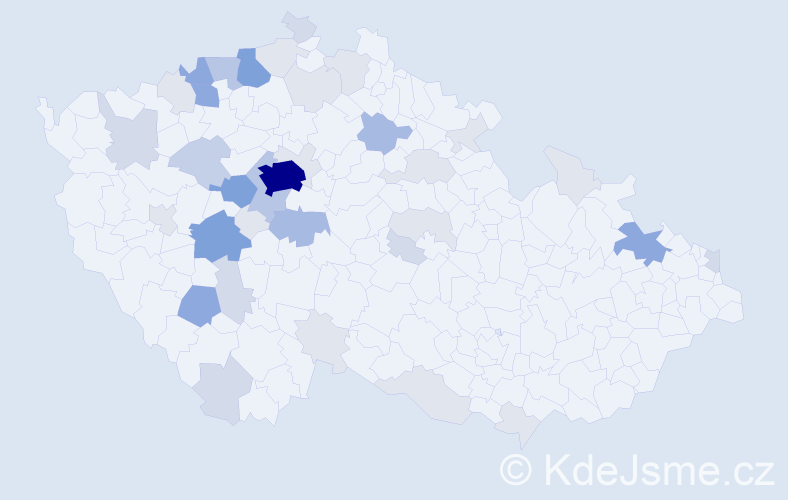 Příjmení: 'Korejsová', počet výskytů 134 v celé ČR