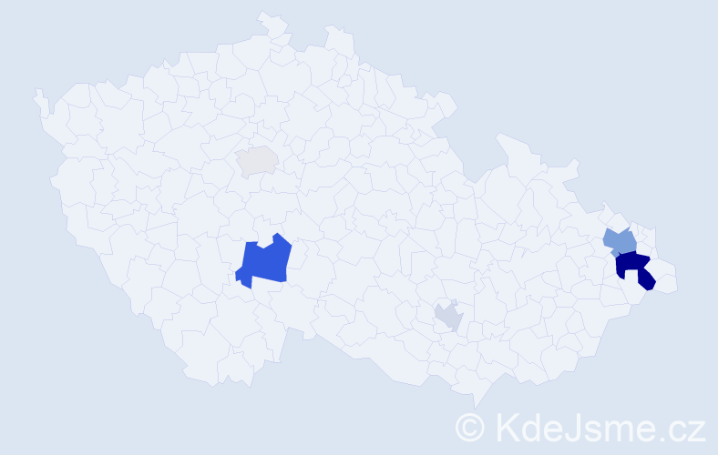 Příjmení: 'Chromuláková', počet výskytů 15 v celé ČR