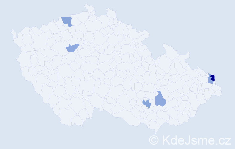 Příjmení: 'Linkov', počet výskytů 17 v celé ČR