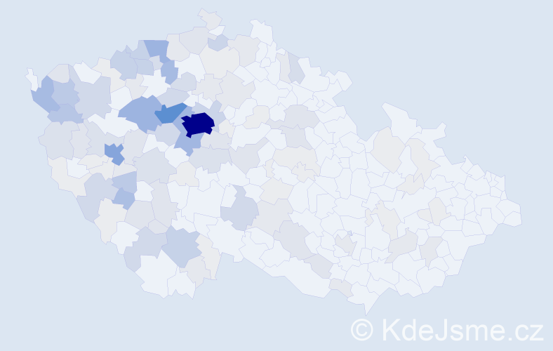 Příjmení: 'Větrovec', počet výskytů 475 v celé ČR