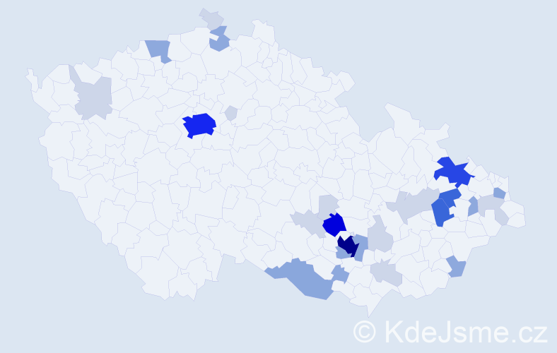 Příjmení: 'Sendler', počet výskytů 90 v celé ČR