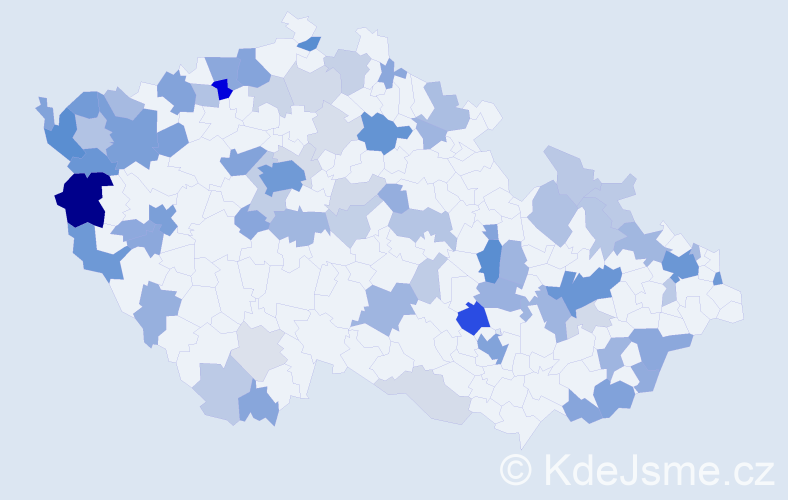 Příjmení: 'Hoang', počet výskytů 224 v celé ČR