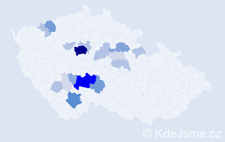 Příjmení: 'Koblicová', počet výskytů 84 v celé ČR