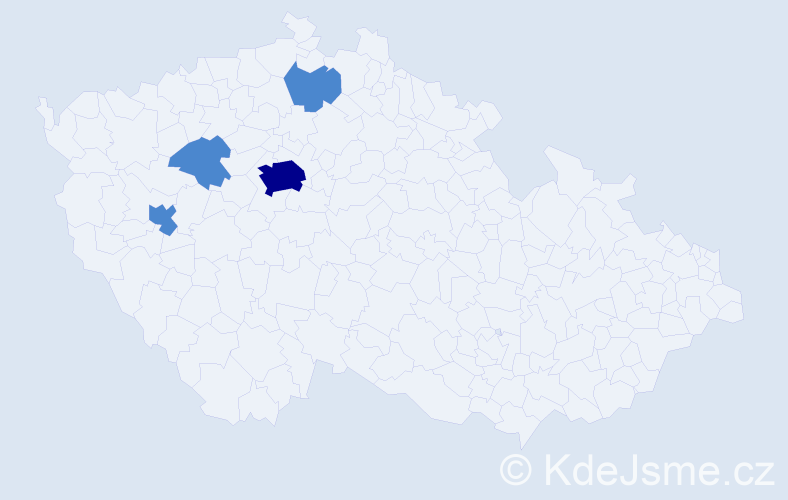 Příjmení: 'Zellnerová', počet výskytů 6 v celé ČR