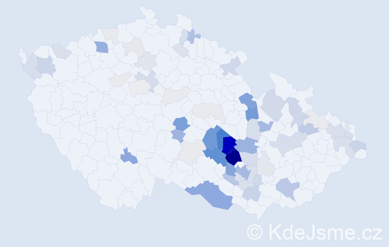 Příjmení: 'Hamřík', počet výskytů 211 v celé ČR