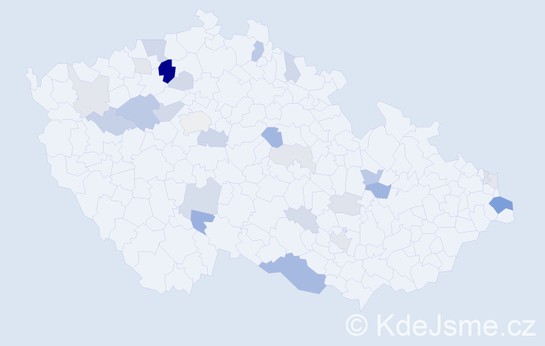 Příjmení: 'Turan', počet výskytů 66 v celé ČR