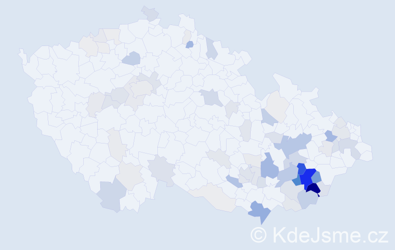 Příjmení: 'Matulík', počet výskytů 257 v celé ČR