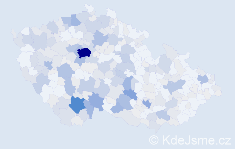 Příjmení: 'Michal', počet výskytů 1151 v celé ČR