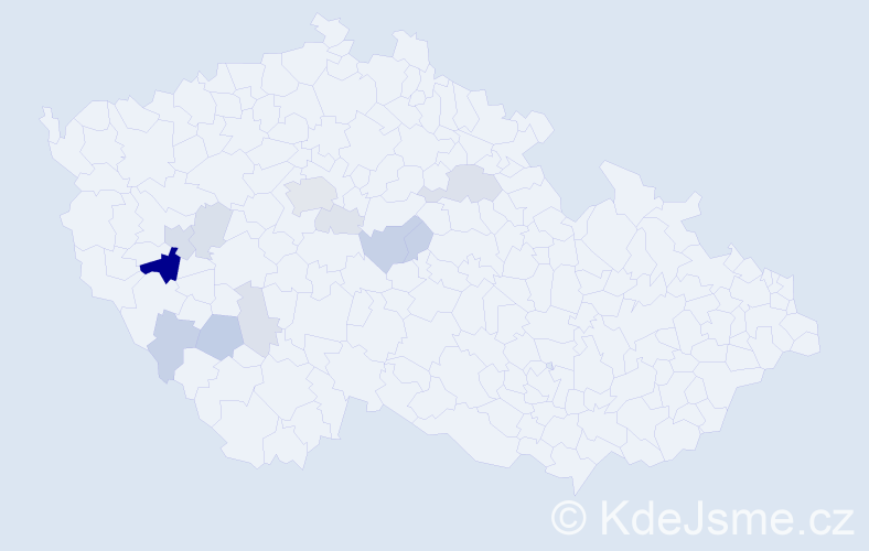 Příjmení: 'Taišl', počet výskytů 32 v celé ČR