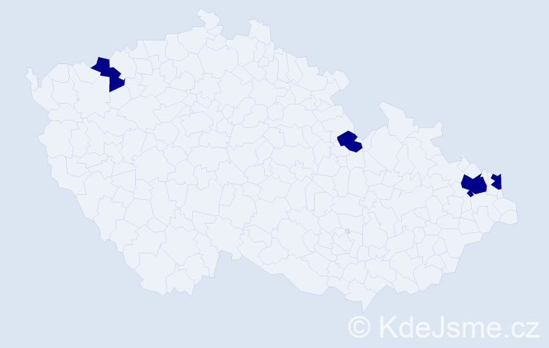 Příjmení: 'Oczkowski', počet výskytů 4 v celé ČR