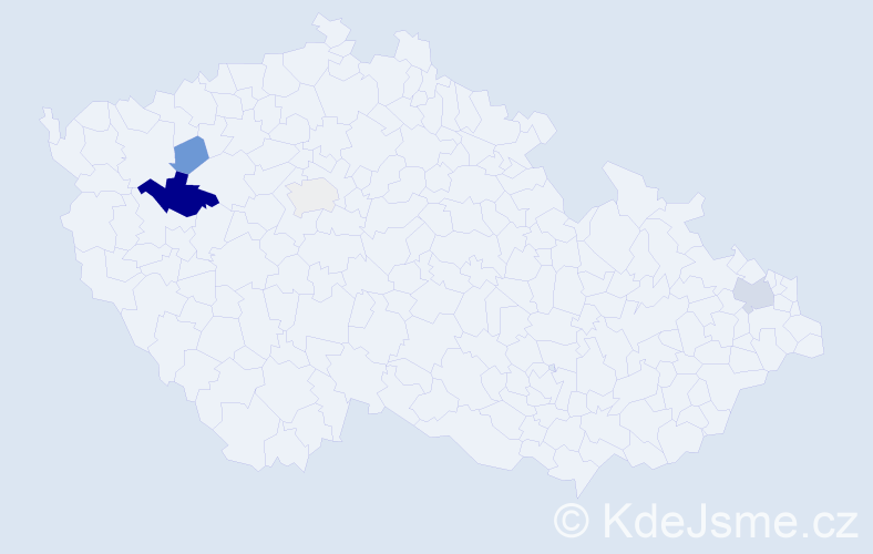 Příjmení: 'Kodayová', počet výskytů 8 v celé ČR