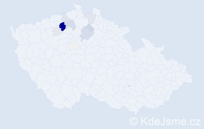 Příjmení: 'Kofrová', počet výskytů 39 v celé ČR