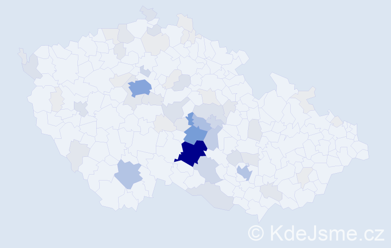 Příjmení: 'Vomela', počet výskytů 224 v celé ČR