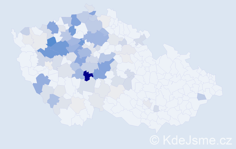 Příjmení: 'Bechyňová', počet výskytů 352 v celé ČR