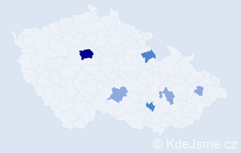 Příjmení: 'Morrisová', počet výskytů 16 v celé ČR